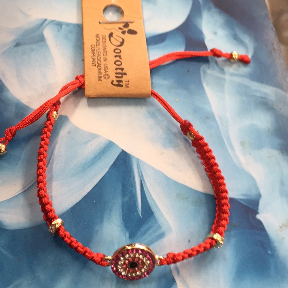 Red evil eye bracelet NWT